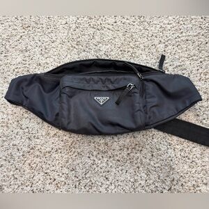 Prada Black Belt Bag Sleek Design